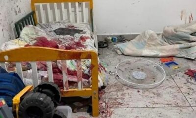a room after the Hamas attack