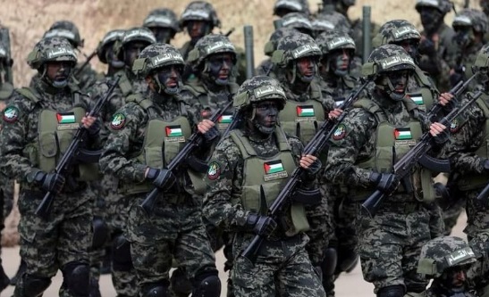 Hamas terrorists training. Credit: Informante FB page.