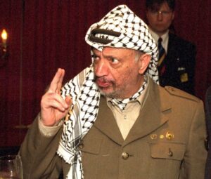 Yasser Arafat. Credit: ‘חדשות 13’ FB page.